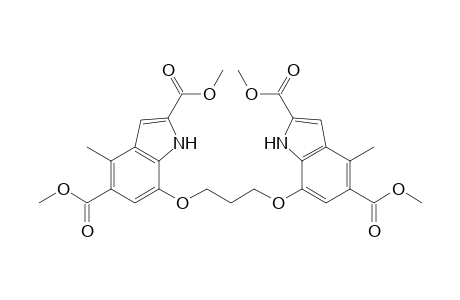 7-[3-[(2,5-dicarbomethoxy-4-methyl-1H-indol-7-yl)oxy]propoxy]-4-methyl-1H-indole-2,5-dicarboxylic acid dimethyl ester