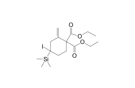 4-iodo-2-methylene-4-trimethylsilyl-cyclohexane-1,1-dicarboxylic acid diethyl ester