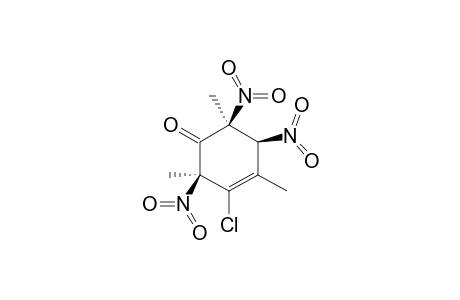 3-CHLORO-2,4,6-TRIMETHYL-R-2,C-5,C-6-TRINITROCYCLOHEX-3-ENONE
