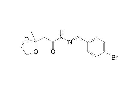Acetohydrazide, 2-(2-methyl-1,3-dioxolan-2-yl)-N2-(4-bromobenzylideno)-
