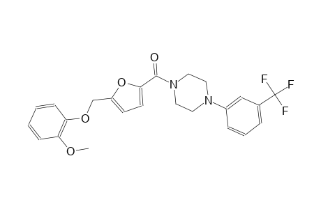 1-{5-[(2-methoxyphenoxy)methyl]-2-furoyl}-4-[3-(trifluoromethyl)phenyl]piperazine