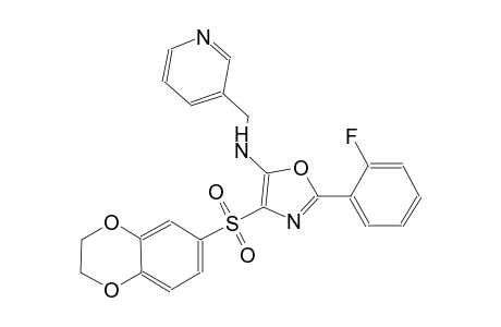 3-pyridinemethanamine, N-[4-[(2,3-dihydro-1,4-benzodioxin-6-yl)sulfonyl]-2-(2-fluorophenyl)-5-oxazolyl]-