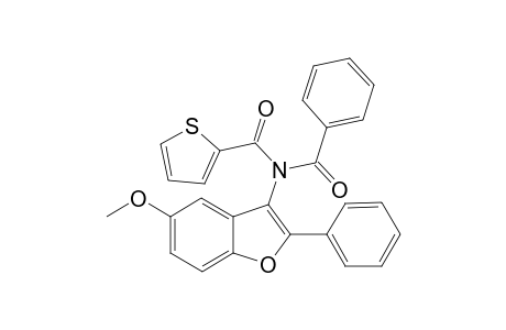 N-Benzoyl-N-(5-methoxy-2-phenylbenzofuran-3-yl)thiophene-2-carboxamide