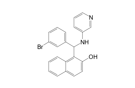 1-(3-Bromophenyl(pyridine-3-ylamino)methyl)naphthalene-2-ol