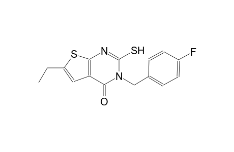 6-ethyl-3-(4-fluorobenzyl)-2-sulfanylthieno[2,3-d]pyrimidin-4(3H)-one