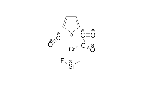 Tricarbonyl(pi-cyclopentadienyl)(fluorodimethylsilyl)chromium(II)