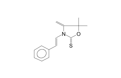 3-(2-PHENYLVINYL)-4-METHYLIDENE-5,5-DIMETHYL-1,3-OXAZOLIDINE-2-THIONE