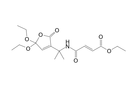 (E)-4-[2-(5,5-diethoxy-2-oxo-3-furanyl)propan-2-ylamino]-4-oxo-2-butenoic acid ethyl ester