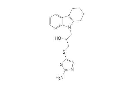 1H-Carbazole-9-ethanol, .alpha.-[[(5-amino-1,3,4-thiadiazol-2-yl)thio]methyl]-2,3,4,9-tetrahydro-