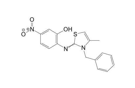 2-[(3-benzyl-4-methyl-thiazol-2-ylidene)amino]-5-nitro-phenol