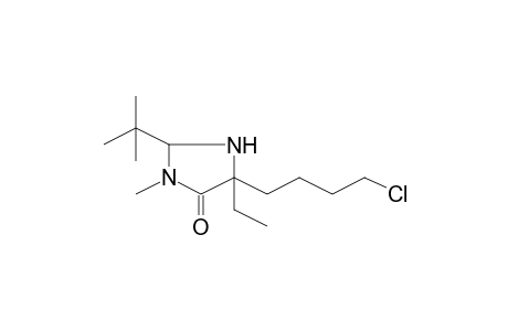 2-tert-Butyl-5-(4-chlorobutyl)-5-ethyl-3-methyl-4-imidazolidinone