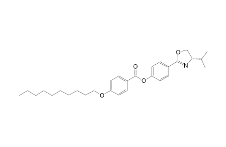 (4S)-4,5-Dihydro-2-[4"-(4"-decyloxybenzoyloxy)phenyl]-4-isopropyloxazole