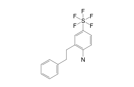 2-PHENETHYL-4-(PENTAFLUOROSULFANYL)-ANILINE