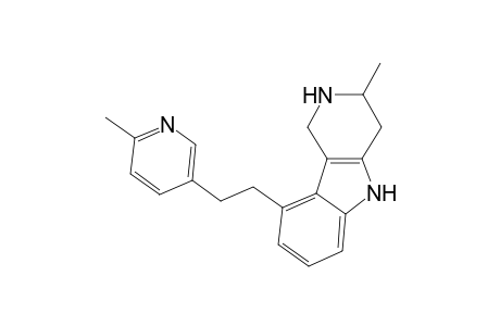 1H-Pyrido[4,3-b]indole, 2,3,4,5-tetrahydro-2-methyl-5-[2-(6-methyl-3-pyridinyl)ethyl]-