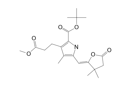 TERT.-BUTYL-(Z)-3-(2-METHOXYCARBONYLETHYL)-4-METHYL-5-(3,3-DIMETHYL-5-OXOTETRAHYDROFURAN-2-YLIDENE)-METHYLPYRROLE-2-CARBOXYLATE