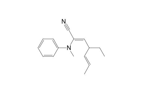 (2Z,5E)-4-ethyl-2-(N-methylanilino)hepta-2,5-dienenitrile