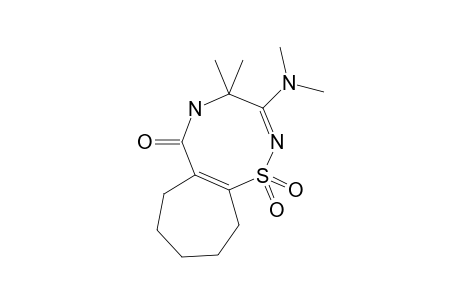 3-(DIMETHYLAMINO)-4,7,8,10,11-HEXAHYDRO-4,4-DIMETHYLCYCLOHEPTA-[G]-1,2,5-THIADIAZOCIN-6-(5H)-ON-1,1-DIOXIDE