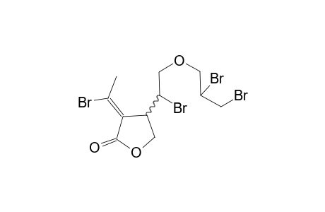 .alpha.-(1'-Bromoethylidene)-.beta.[1-bromo-2-(2,3-dibromopropoxy)ethyl]-.gamma.-butyrolactone