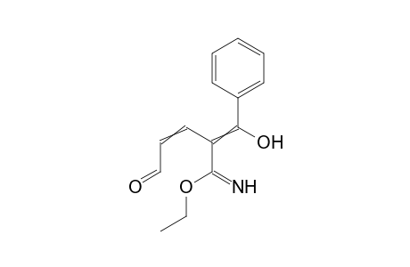 Ethyl 2-(hydroxy(phenyl)methylene)-5-oxopent-3-enimidate