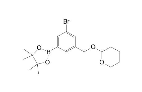 2-[3'-Bromo-5-(4",4",5',5"-tetramethyl-1",3",2"-dioxaborolan-2"-yl)benzyloxy]-tetrahydropyran
