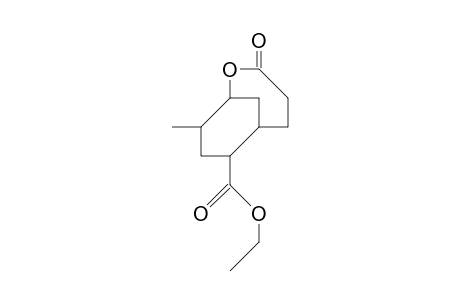 exo-7-Carboethoxy-endo-9-methyl-2-oxa-bicyclo(4.3.1)decan-3-one
