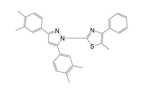 2-[3,5-bis(3,4-dimethylphenyl)-1H-pyrazol-1-yl]-5-methyl-4-phenyl-1,3-thiazole