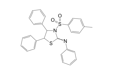 N-(4,5-Diphenyl-3-tosylthiazolidin-2-ylidene)benzenamine