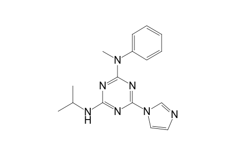 6-(1-imidazolyl)-N4-methyl-N4-phenyl-N2-propan-2-yl-1,3,5-triazine-2,4-diamine