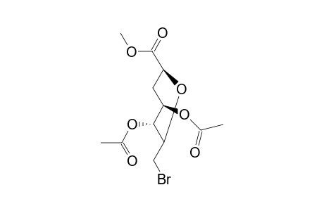 D-gluco-Heptonic acid, 2,6-anhydro-7-bromo-3,7-dideoxy-, methyl ester, diacetate