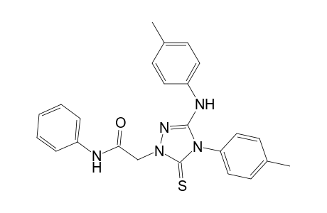 1H-1,2,4-Triazole-1-acetamide, 4,5-dihydro-4-(4-methylphenyl)-3-[(4-methylphenyl)amino]-N-phenyl-5-thioxo-