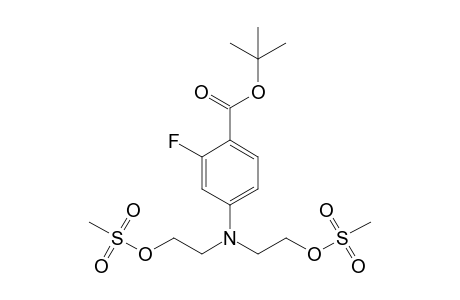 4-[bis(2-methylsulfonyloxyethyl)amino]-2-fluoro-benzoic acid tert-butyl ester