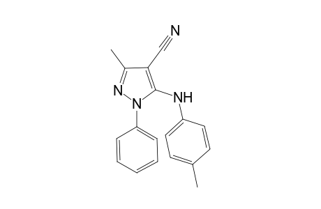 3-Methyl-1-phenyl-5-(p-toluidino)pyrazole-4-carbonitrile