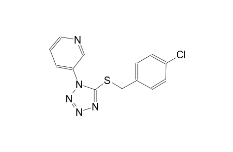 3-{5-[(4-chlorobenzyl)sulfanyl]-1H-tetraazol-1-yl}pyridine
