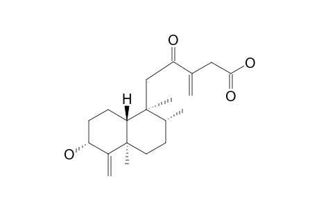 PENTANDRANOIC-ACID-C;3-ALPHA-HYDROXY-12-OXO-CLERODA-4(18),13(16)-DIEN-15-OIC-ACID