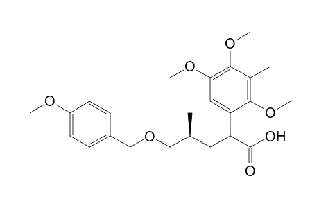 (4S)-5-(4-Methoxybenzyloxy)-4-methyl-2-(2,4,5-trimethoxy-3-methylphenyl)pentanoic acid