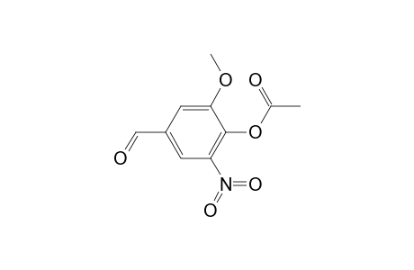 (4-formyl-2-methoxy-6-nitro-phenyl) acetate