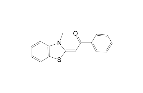 (2E)-2-(3-Methyl-1,3-benzothiazol-2(3H)-ylidene)-1-phenylethanone