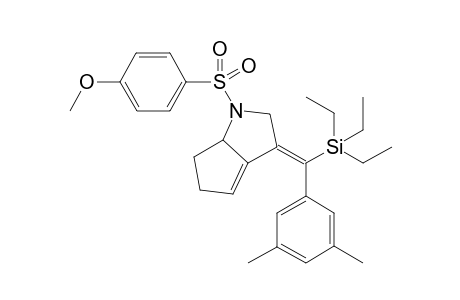 (Z)-3-((3,5-Dimethylphenyl)(triethylsilyl)methylene)-1-((4-methoxyphenyl)sulfonyl)-1,2,3,5,6,6a-hexahydrocyclopenta[b]pyrrole