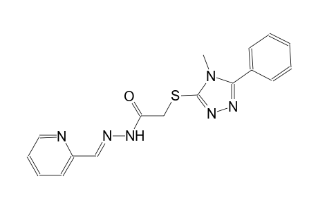 2-[(4-methyl-5-phenyl-4H-1,2,4-triazol-3-yl)sulfanyl]-N'-[(E)-2-pyridinylmethylidene]acetohydrazide