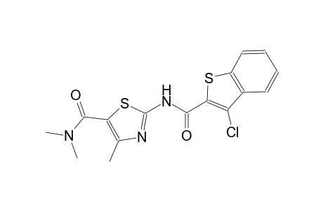 2-{[(3-chloro-1-benzothien-2-yl)carbonyl]amino}-N,N,4-trimethyl-1,3-thiazole-5-carboxamide