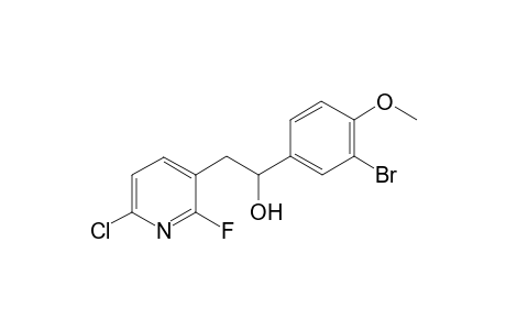 1-(3-bromo-4-methoxyphenyl)-2-(6-chloro-2-fluoropyridin-3-yl)ethanol