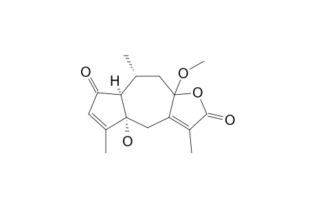 (5R,5aS,8aS)-8a-hydroxy-3a-methoxy-1,5,8-trimethyl-4,5,5a,9-tetrahydroazuleno[5,6-d]furan-2,6-quinone