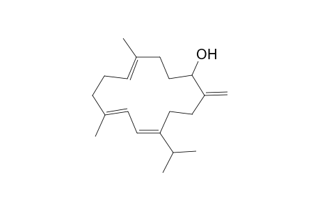 (4E,8E,10E)-11-isopropyl-4,8-dimethyl-14-methylene-cyclotetradeca-4,8,10-trien-1-ol