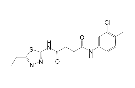 N~1~-(3-chloro-4-methylphenyl)-N~4~-(5-ethyl-1,3,4-thiadiazol-2-yl)succinamide