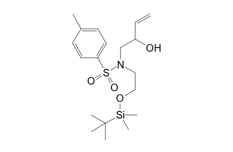 N-[2-(tert-butyldimethylsilanyloxy)ethyl]-N-(2-hydroxybut-3-enyl)-4-methylbenzenesulfonamde