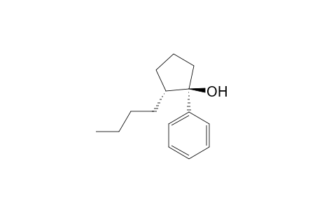 Cyclopentanol, 2-butyl-1-phenyl-, trans-