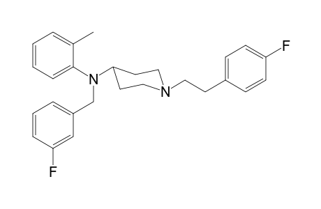 N-3-Fluorobenzyl-1-[2-(4-fluorophenyl)ethyl]-N-2-methylphenylpiperidin-4-amine