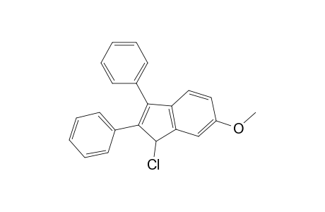 1H-Indene, 1-chloro-6-methoxy-2,3-diphenyl-