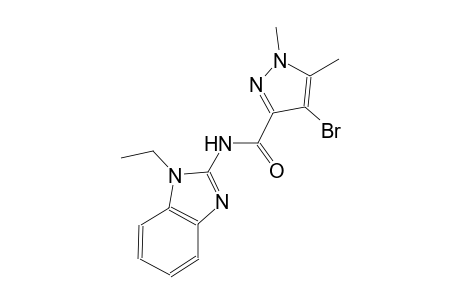 4-bromo-N-(1-ethyl-1H-benzimidazol-2-yl)-1,5-dimethyl-1H-pyrazole-3-carboxamide
