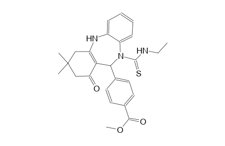 methyl 4-{10-[(ethylamino)carbothioyl]-3,3-dimethyl-1-oxo-2,3,4,5,10,11-hexahydro-1H-dibenzo[b,e][1,4]diazepin-11-yl}benzoate